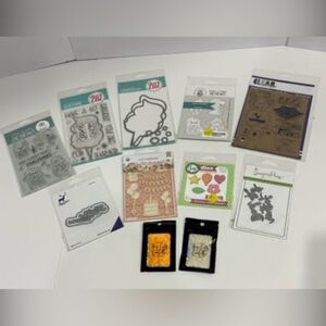 NWT Collection of card making, scrapbooking, and paper craft items supplies